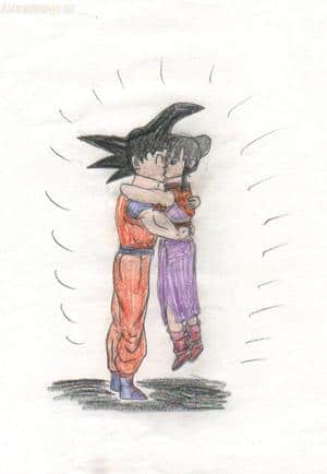 Chichi und Goku *Schmatz*