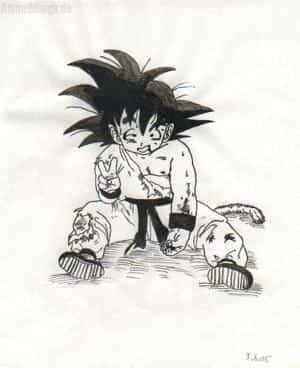 son goku verletzt