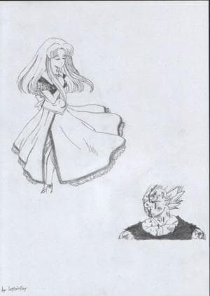 Girl and Vegeta