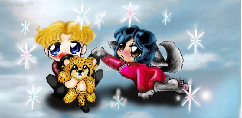 sevel und vee als chibis