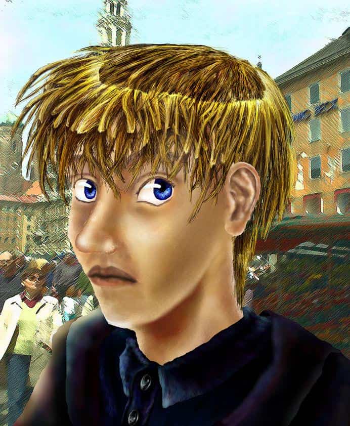 Ein käfer auf\'m blatt