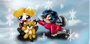 sevel und vee als chibis