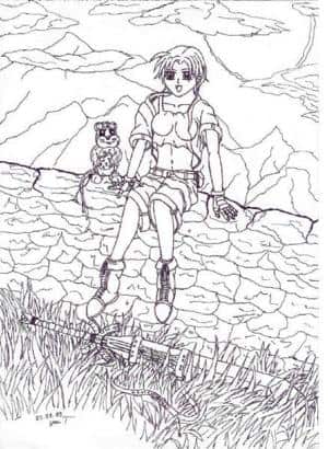 Ausruhen auf ner Mauer