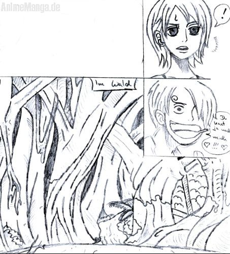 Gute Frage... Nami und Sanji *g* im Wald