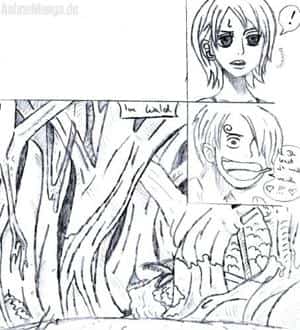 Gute Frage... Nami und Sanji *g* im Wald