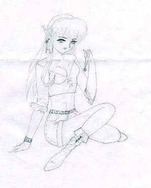 Man sieht doch, daß es eine Elfe ist...