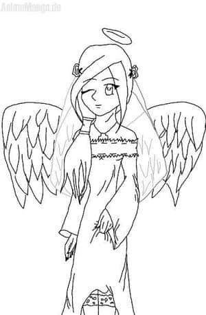 hochzeitsengel mit computer