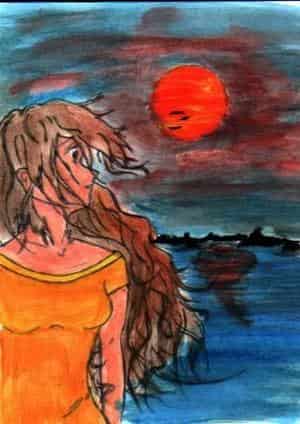 Sonnenuntergang in Farbe