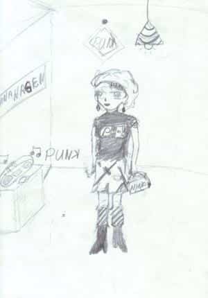 Bulma als Punk