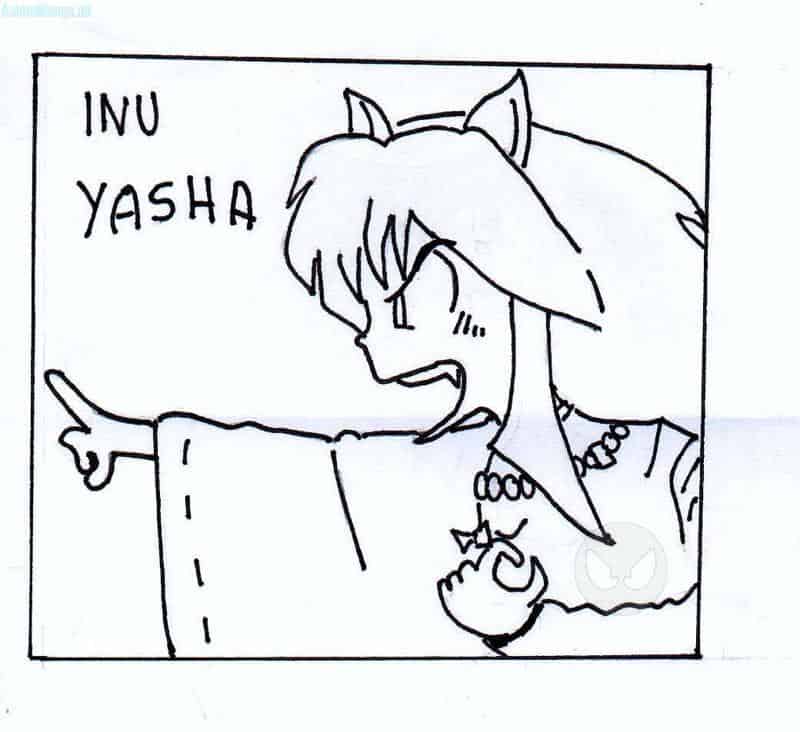 ein Inu Yasha gezeichnet von meiner Freundin Yvi