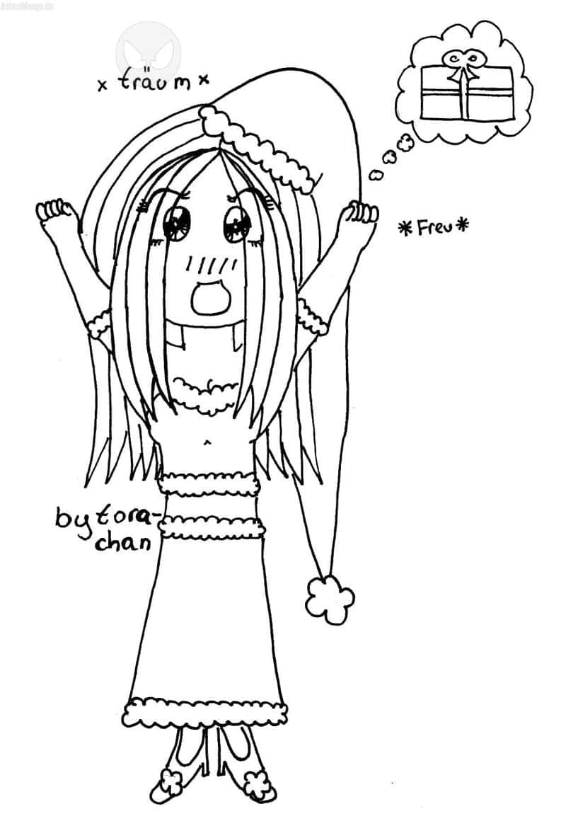 a klenes Weihnachts-chibi-torachan