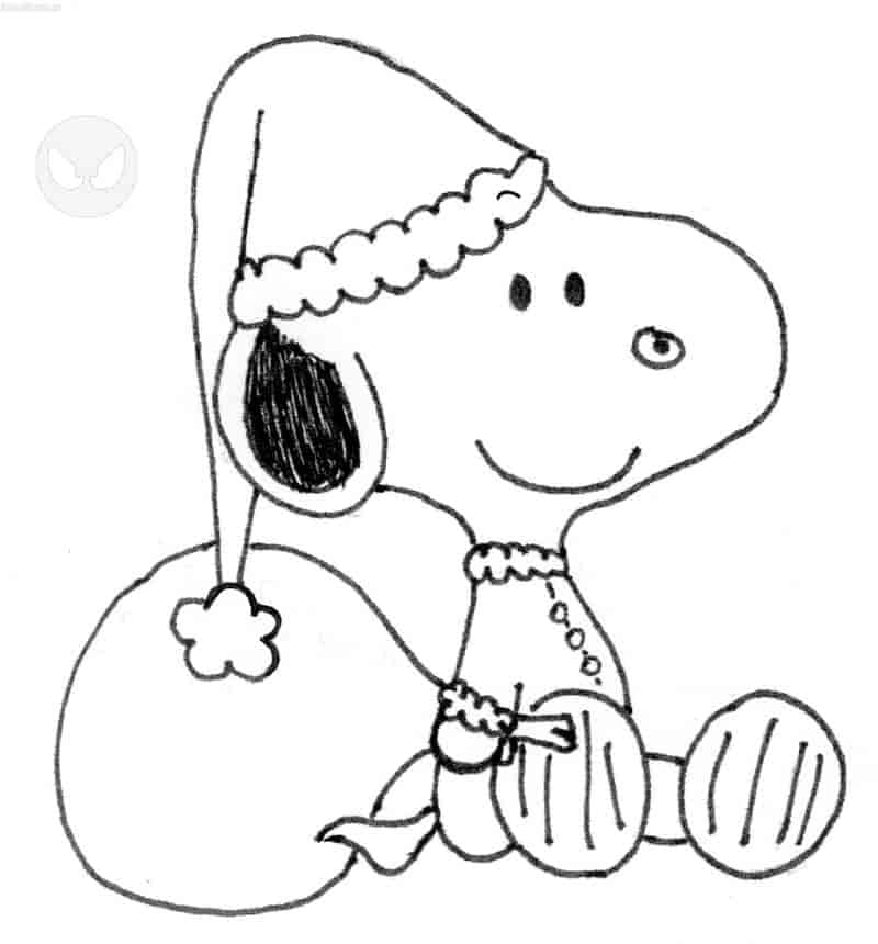a klener weihnachts-snoopy