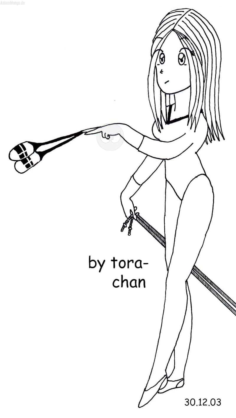 tora-chan (wer den sonst??) wieder als Gymnastik-turnerin