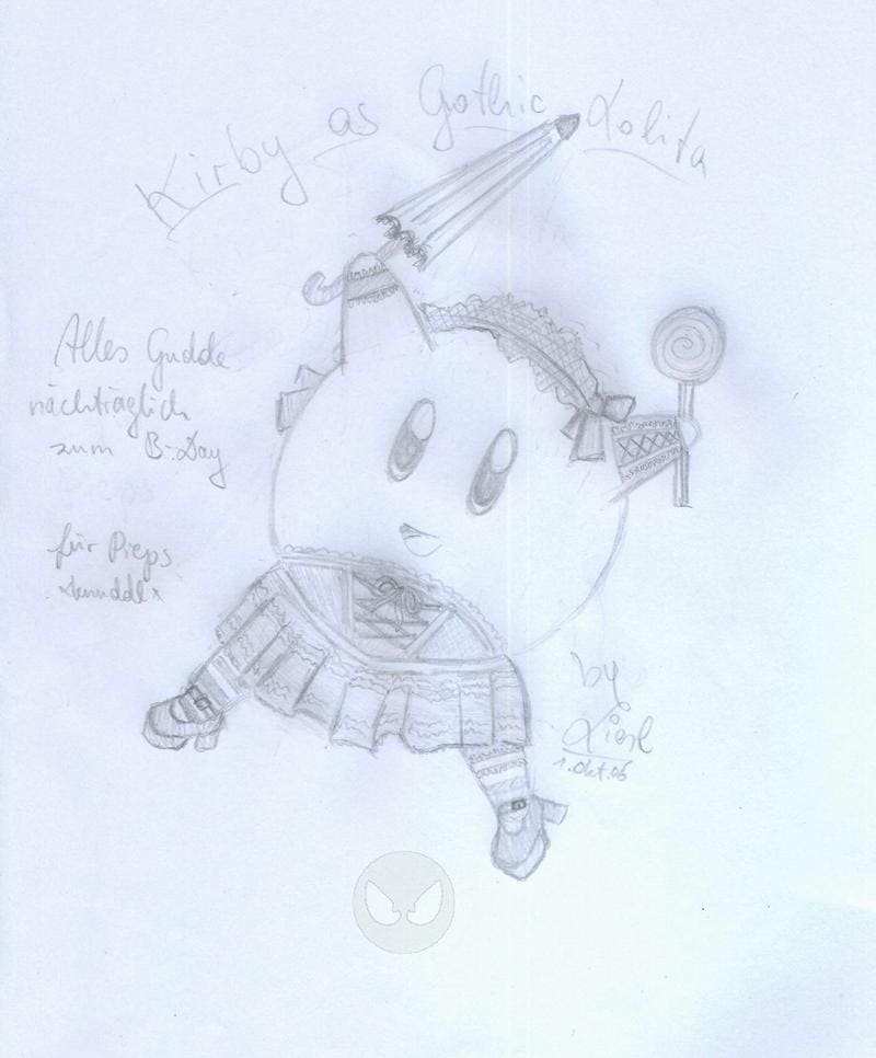 gothic lolita kirby 4 pi ._.