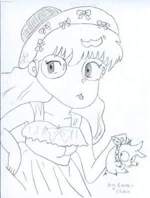 Ranma-chan(verkleidet) und p-chan