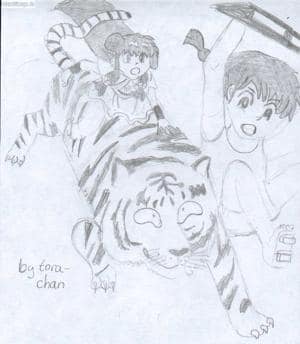Ranma Shampoo und a tiger *knuddl* *tiger-fan sein*