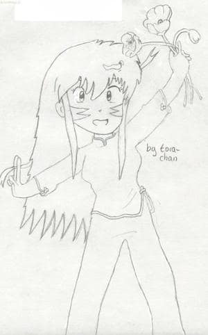 tora-chan mit blumen