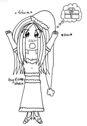 a klenes Weihnachts-chibi-torachan