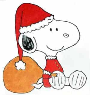 a klener Weinhachts-snoopy *colo* Mit ner Hammerwidmung!!!!!!!!!!!!