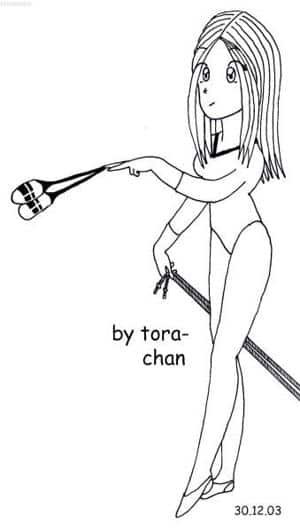 tora-chan (wer den sonst??) wieder als Gymnastik-turnerin