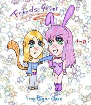 FRIENDS 4 EVER!!!!!!!! tora und higa! ^_^
