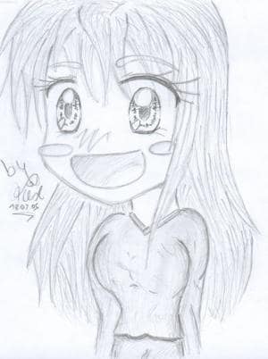 hmm weiß net .. sinnlose skizze .. oda "schulkritzellei" XD