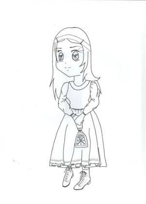 moi in tracht - outlines