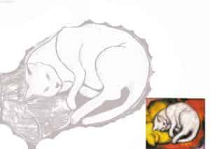 Weißer Kater mit Original ^^