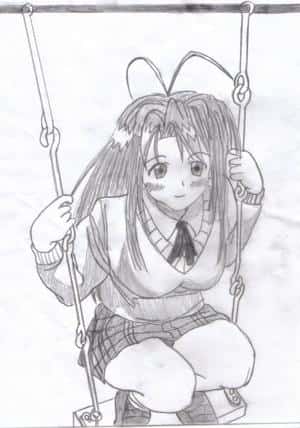 Naru in ner Schaukel