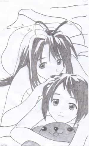 Naru mit Shinobu im Bett ^^