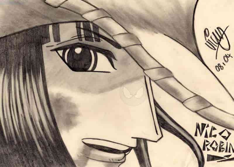 Nico Robin, das antike Bild