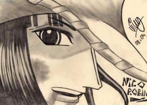 Nico Robin, das antike Bild