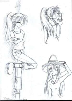 Misiòn de noche: Leutnant Dreamy (Skizzen)