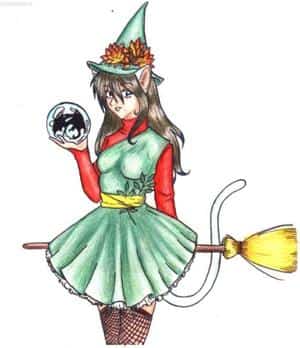 !Catgirl avec un look d´Hexe!