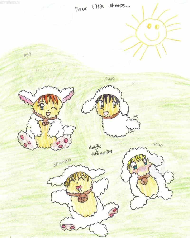 Vier kleene Schäfche