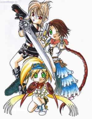 rikku yuna und paine