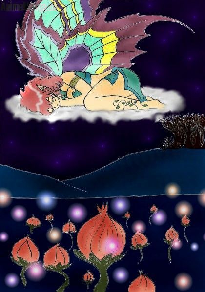 Schlafende Elfe für WB