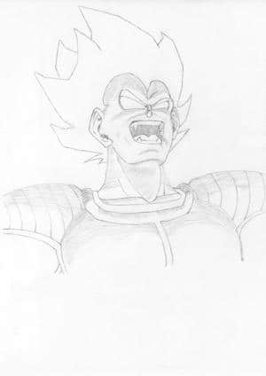 Vegeta getting mad !
