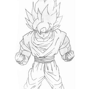 goku ssj bleistift