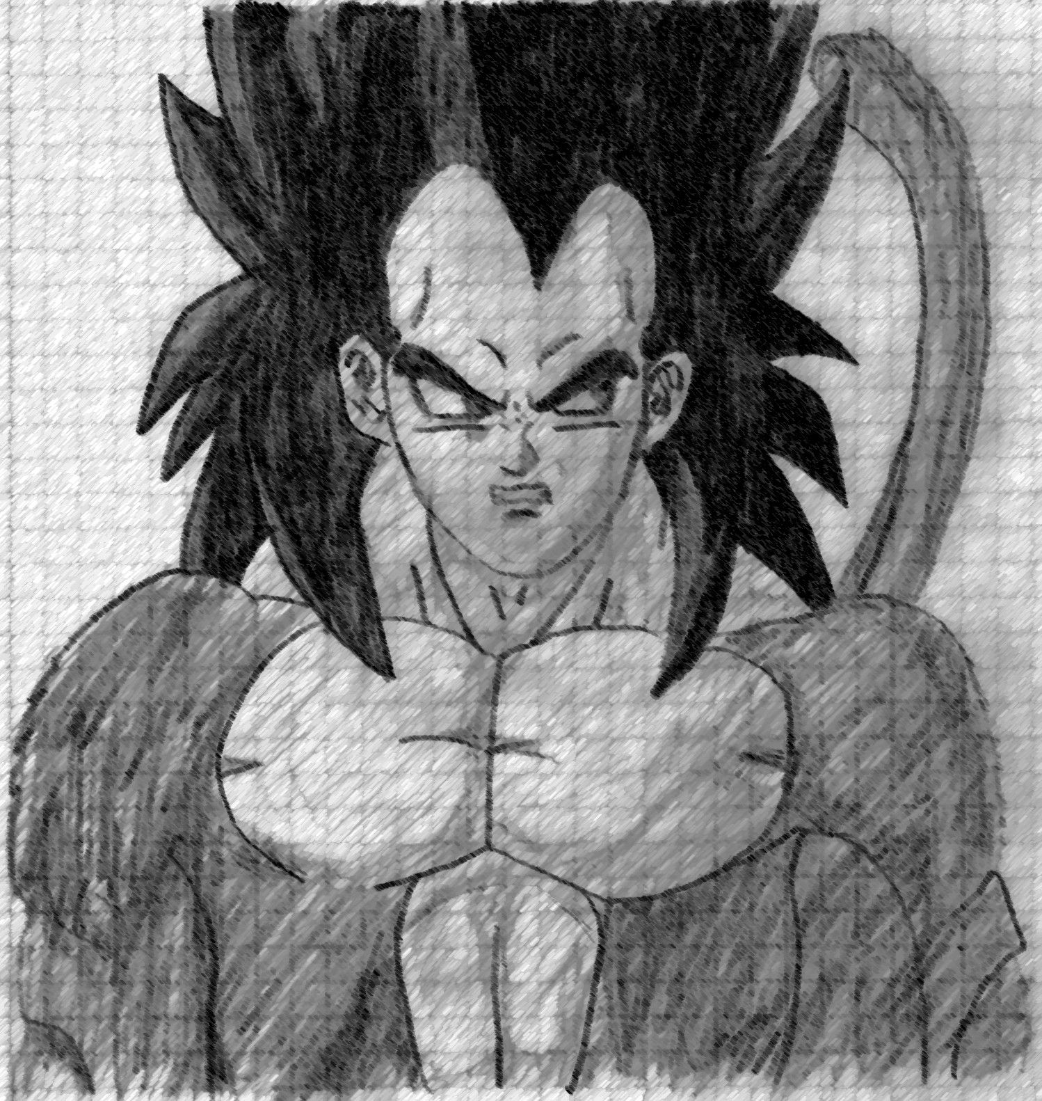 Son Goku ssj4 - Computer-bearbeitet
