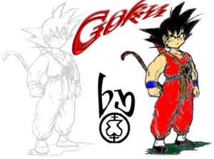 Son-Goku vor dem Kampf