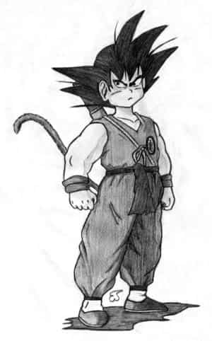 Son-Goku vor dem Kampf