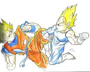 Vegeta gegen Goku