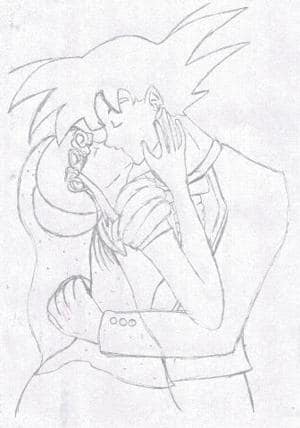 Chichi Goku Hochzeitskuss