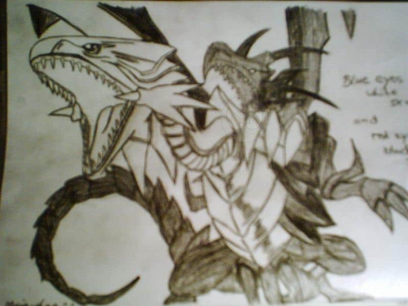 blue eyes and red eyes