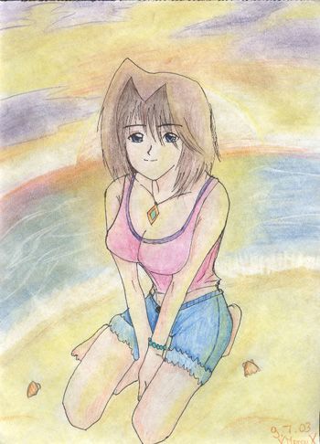 Anzu(mit einen Busen der ausieht wie von ner 80 Jährigen die 3 Kinder bekommen hat XD)