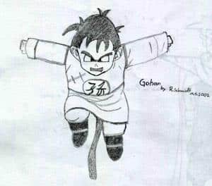 Jumping Gohan