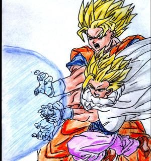 ssj2gohan and ssj2goku