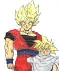 Goku und Gohan