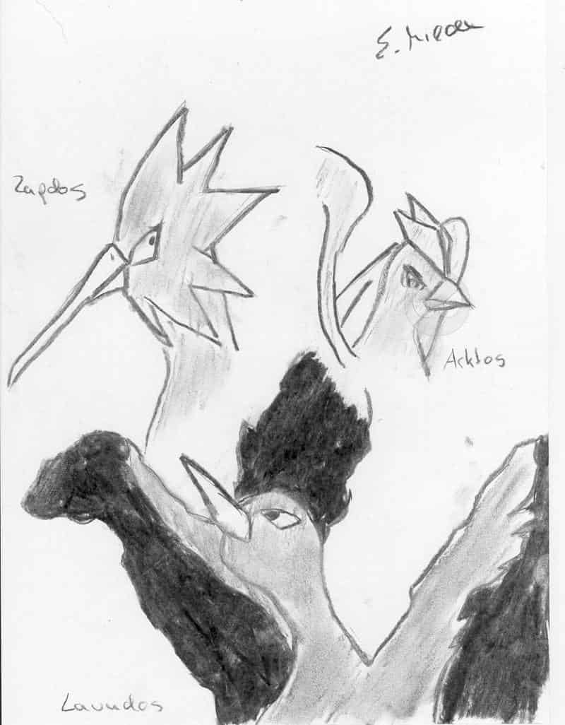 Die drei legendären Voglepokemon